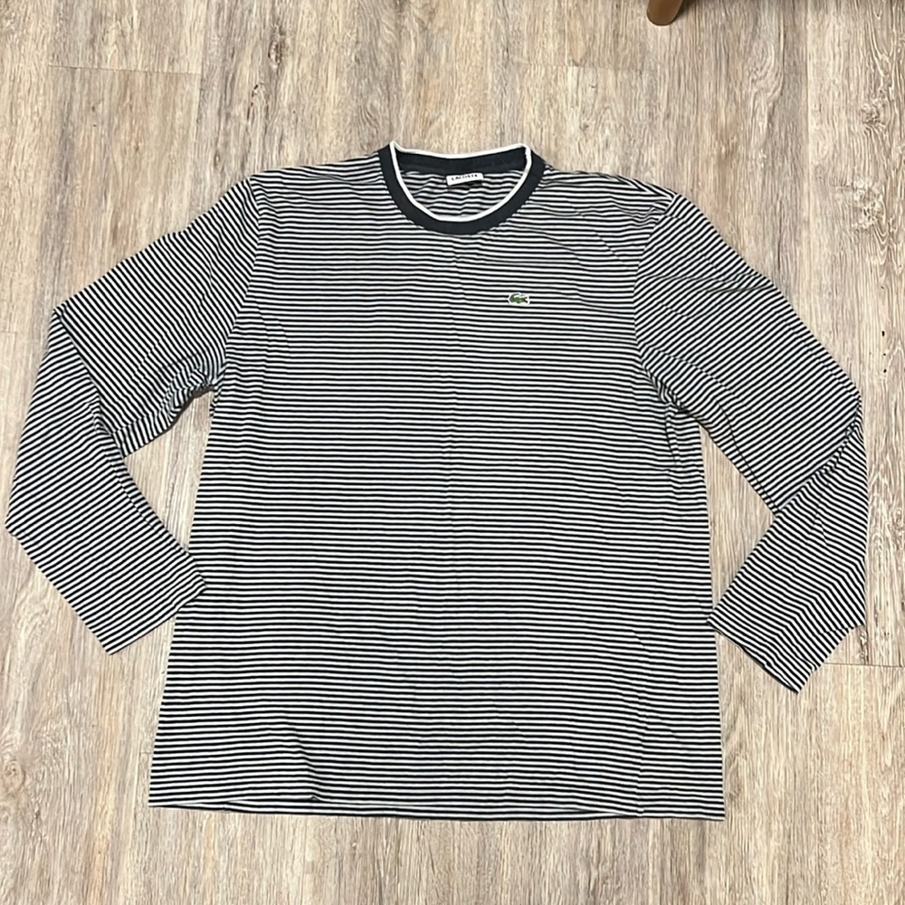Lacoste Stripe Long Sleeve Tee​